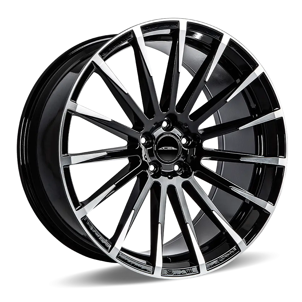 Black and Silver Stylish Wheel Rim
