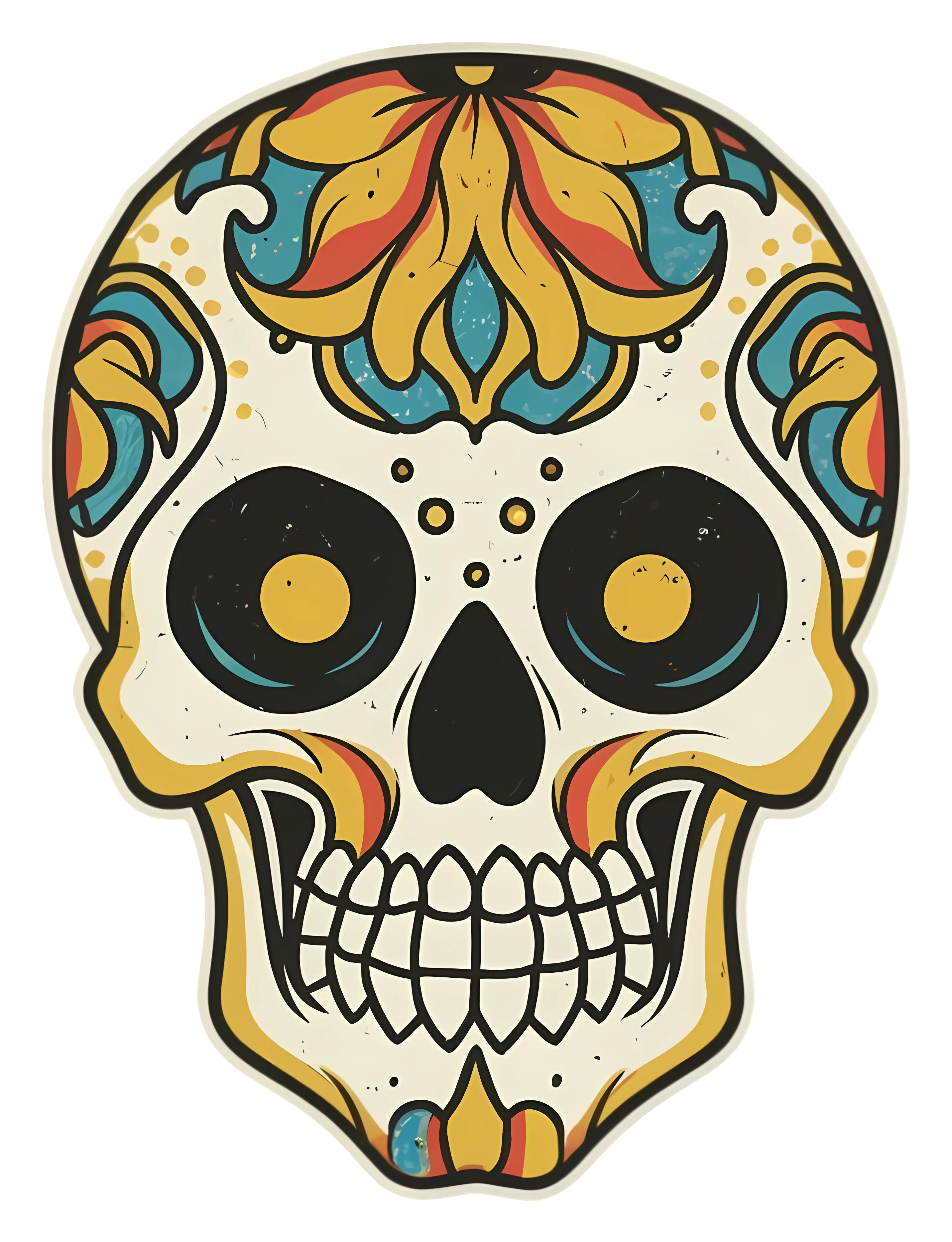 Decorative Sugar Skull Artwork