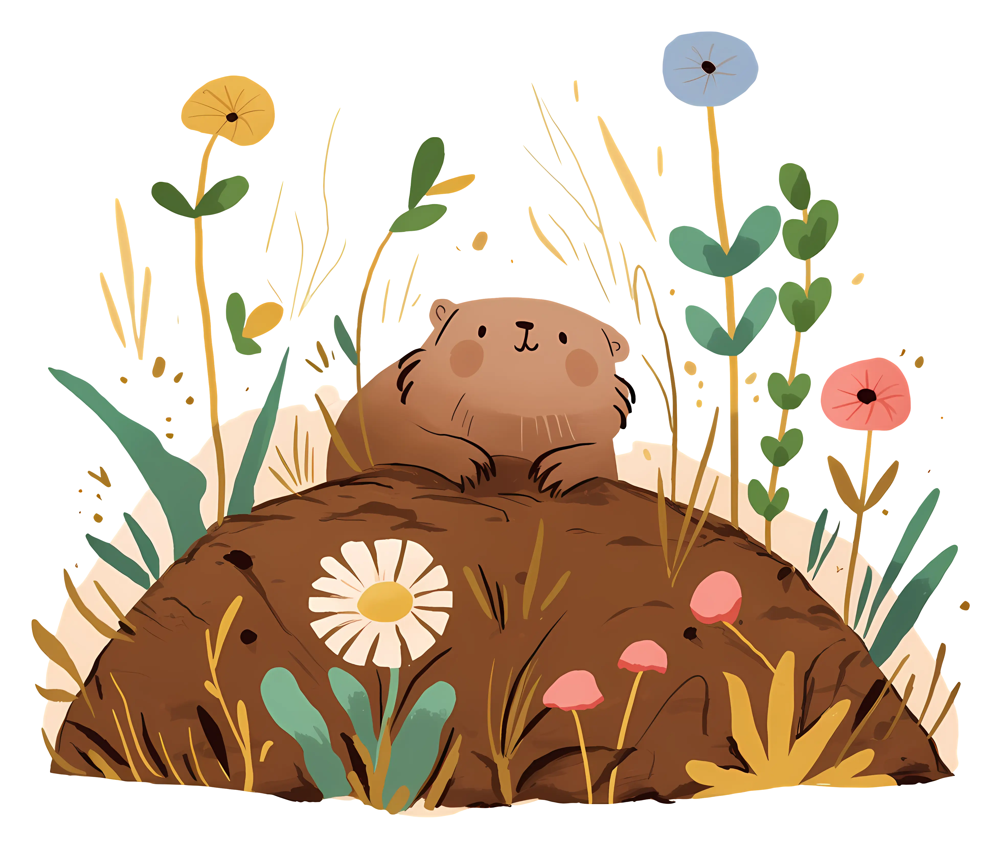 Groundhog in a Field