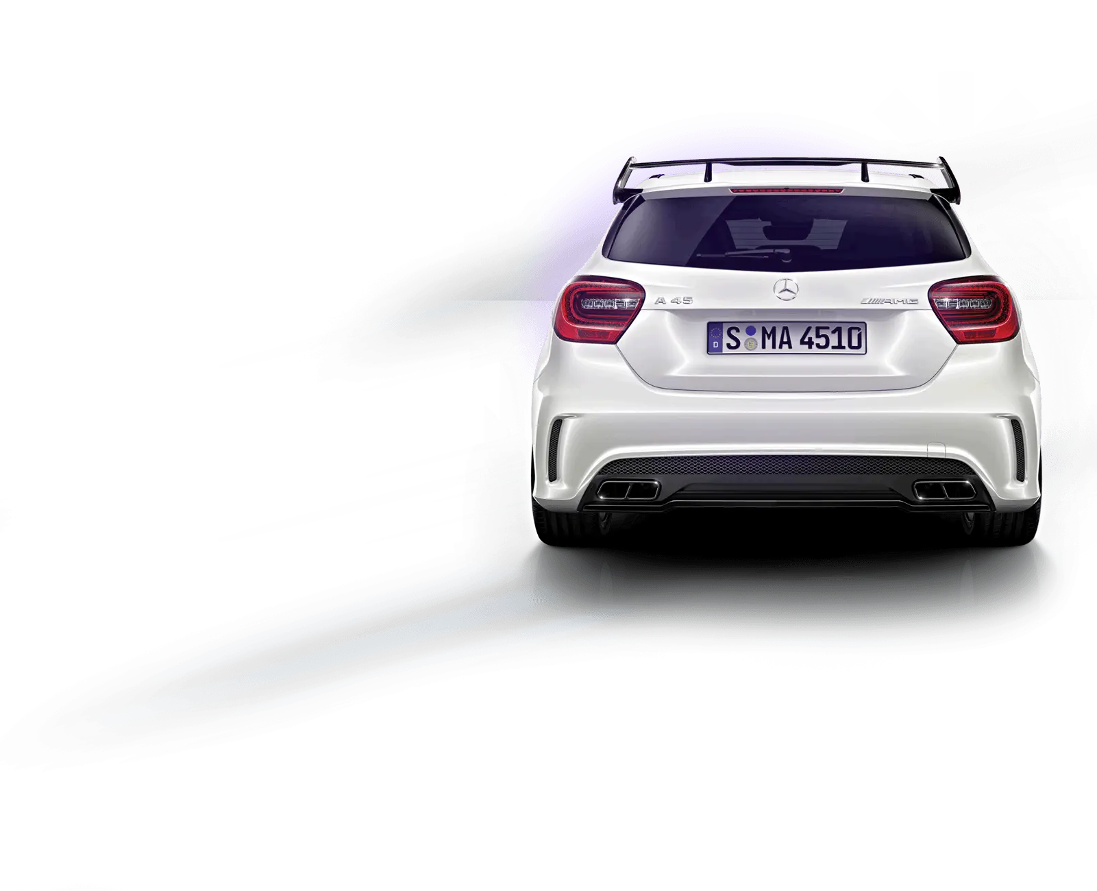 Stylish Rear View of Mercedes Sports Car