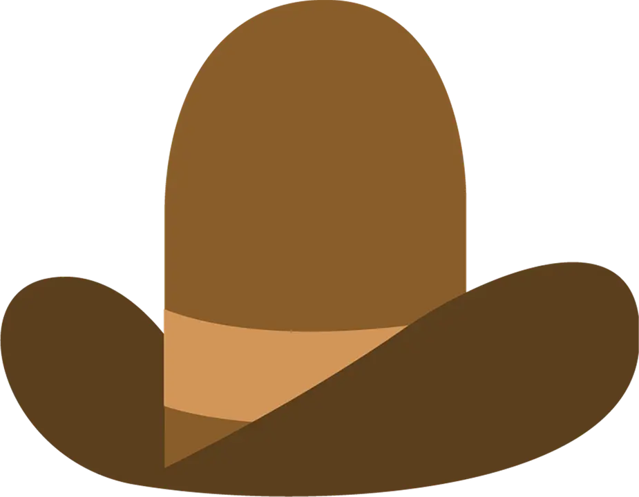 Classic Brown Cowboy Hat Illustration