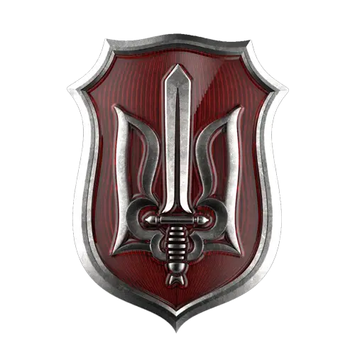 Medieval Shield with Sword Emblem