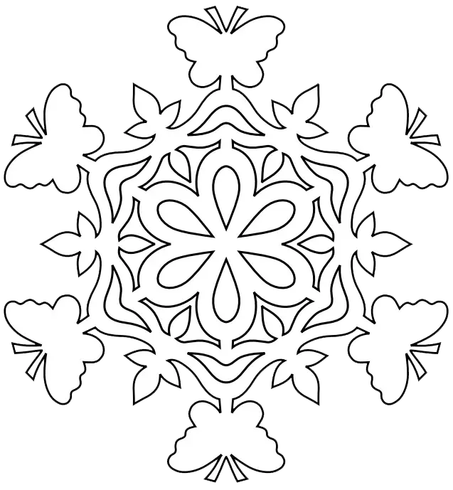 Butterfly and Floral Pattern