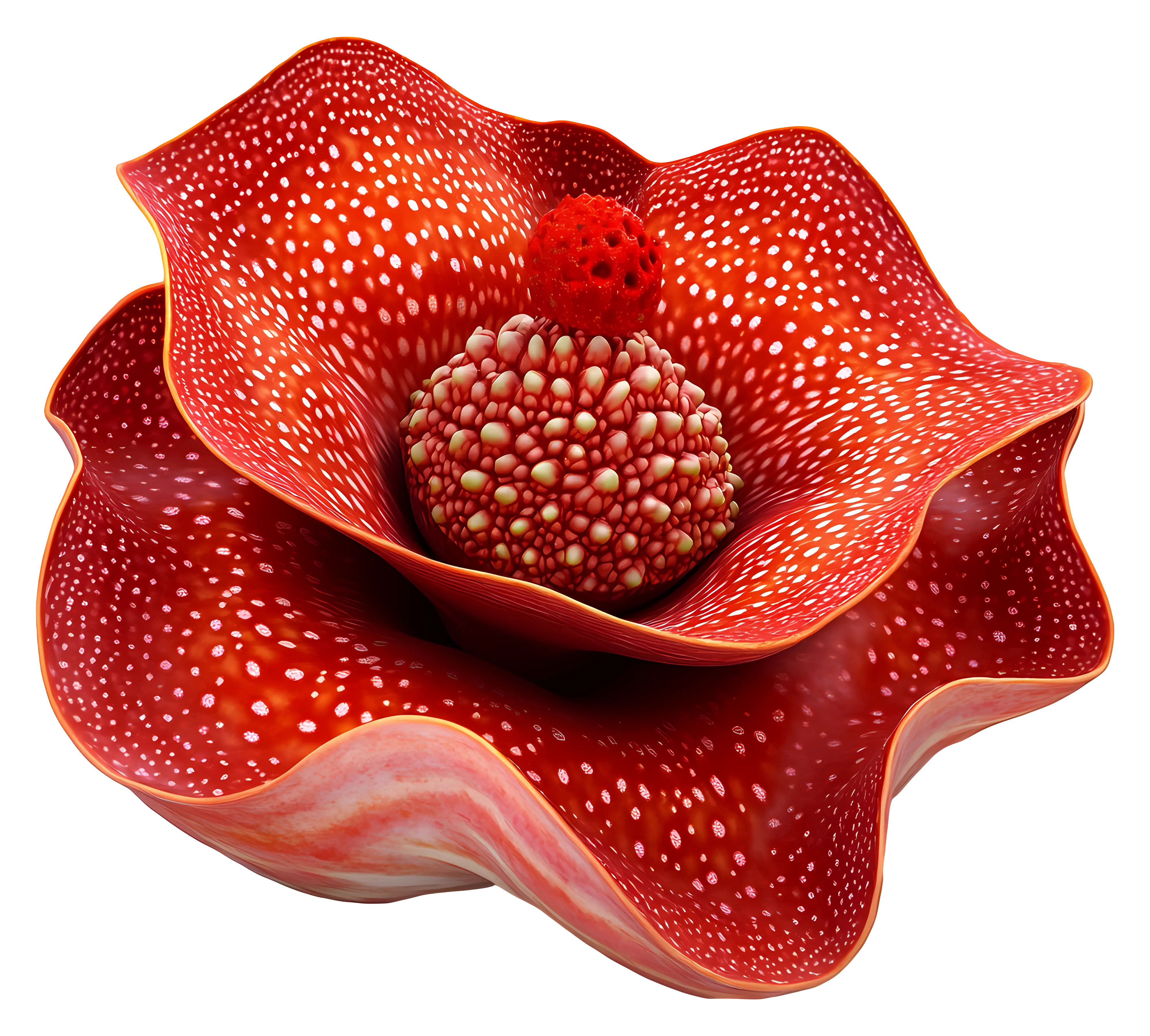 Unique Red Flower Illustration
