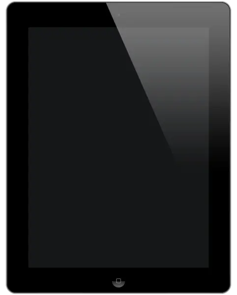 Black Tablet Screen Design