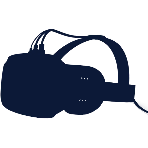 Silhouette of VR Headset