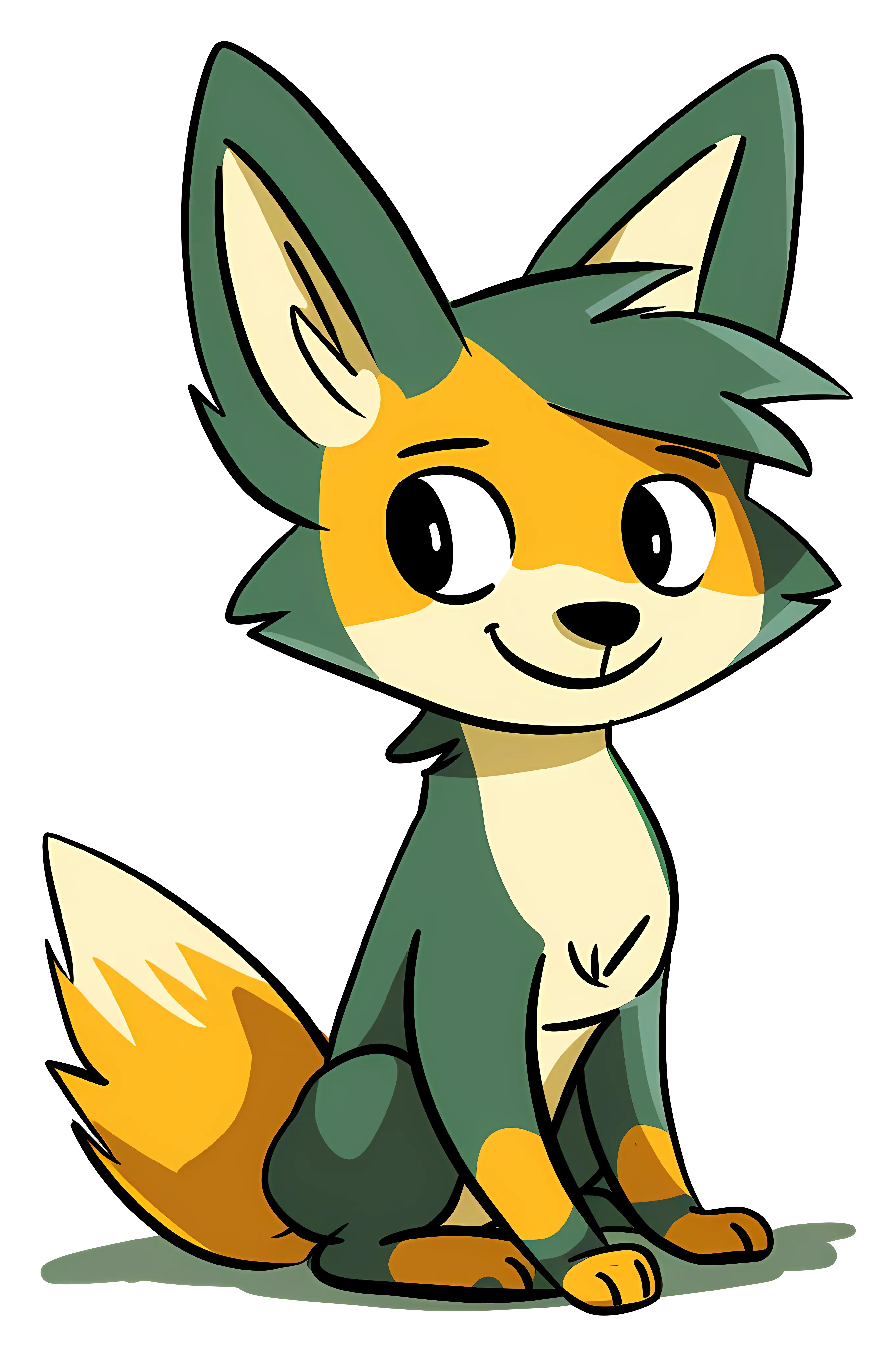 Cute Cartoon Fox Illustration