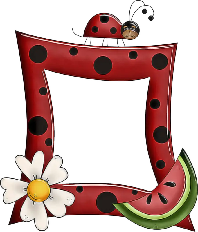 Ladybug Themed Decorative Frame