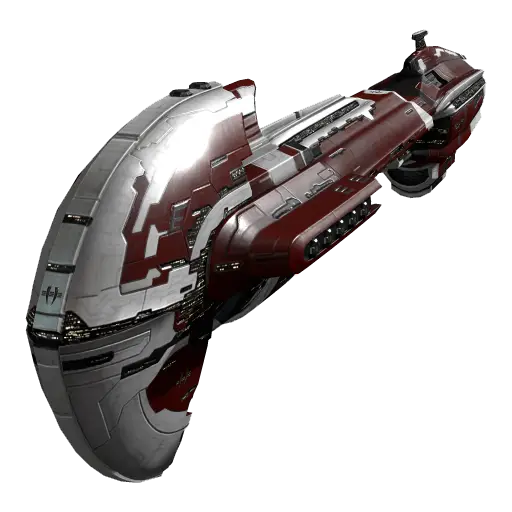 Futuristic Spaceship in Space