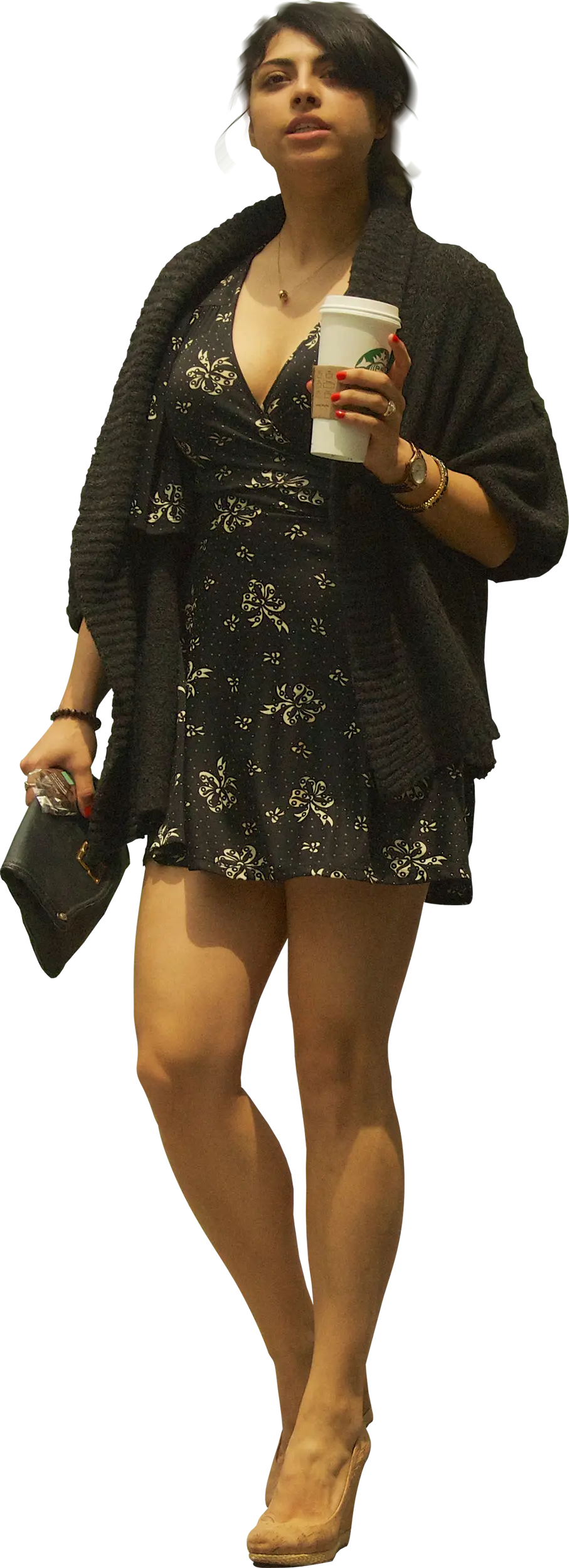 Stylish Woman with Coffee