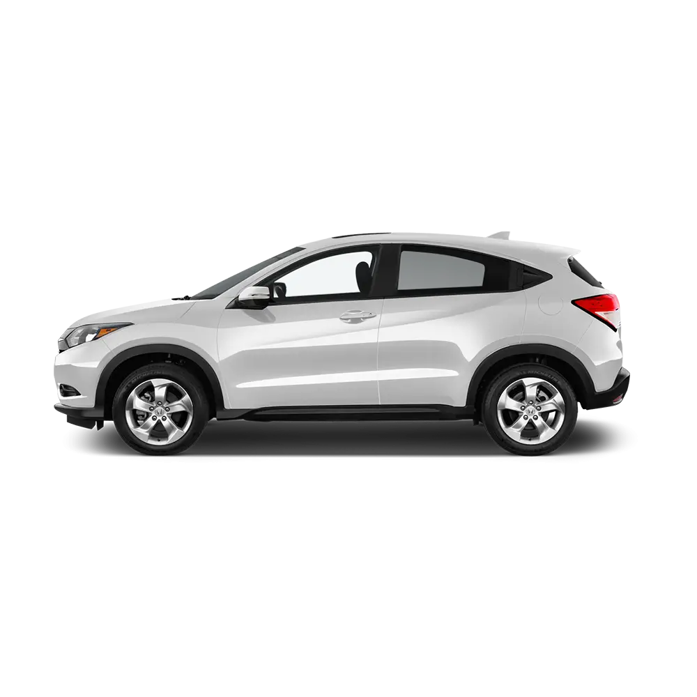 White Crossover SUV Side View