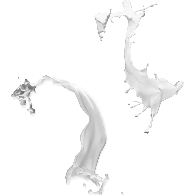 White Milk Splash in Motion