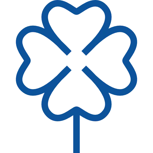 Blue Clover Symbol