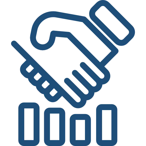 Handshake Icon Representing Business Collaboration