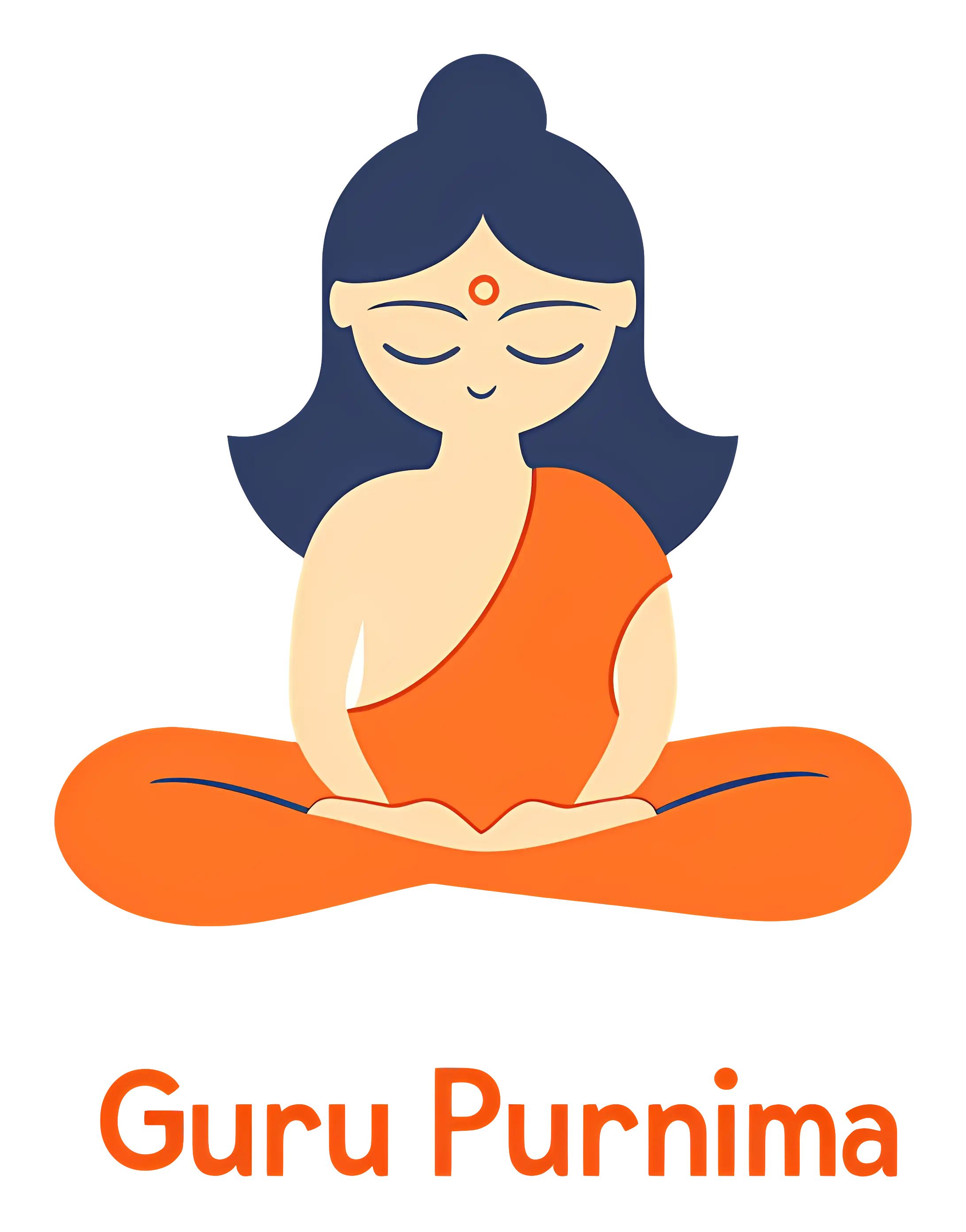 Meditating Figure for Guru Purnima