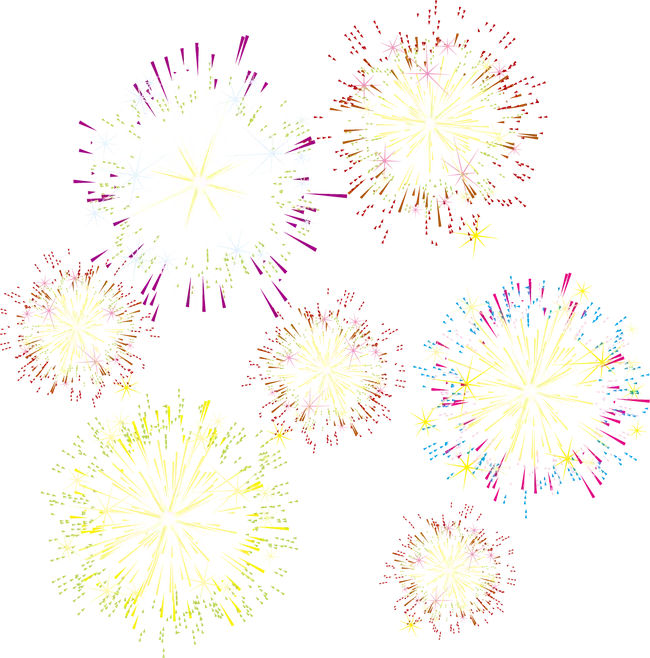 Colorful Fireworks Display