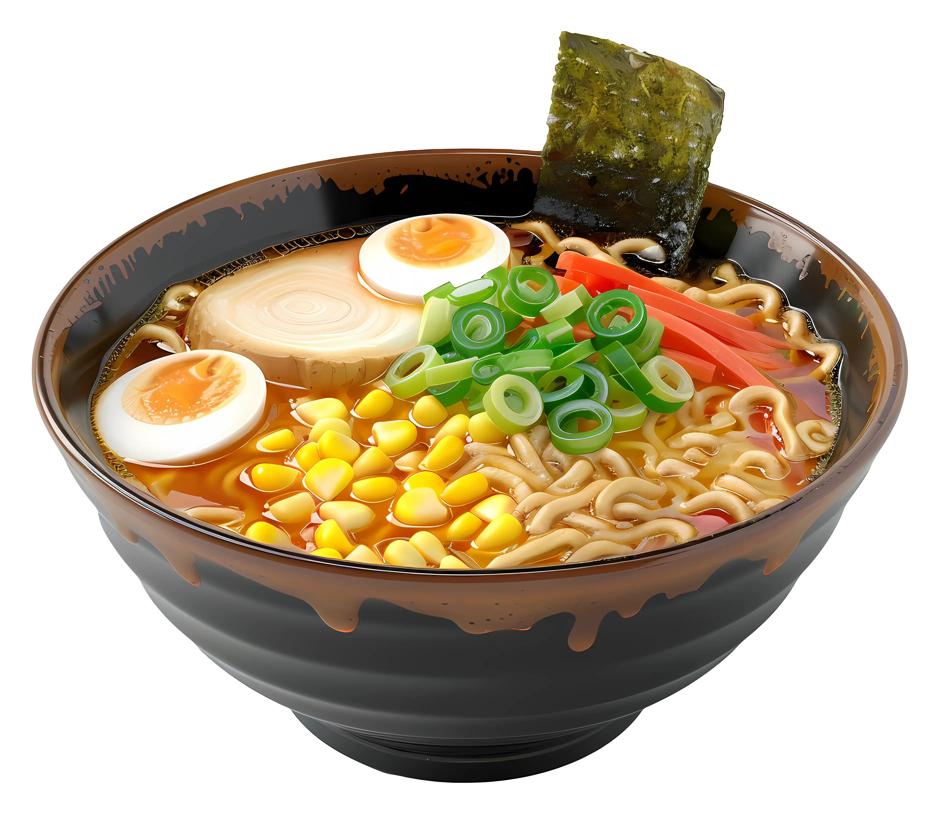 Delicious Ramen Bowl Illustration