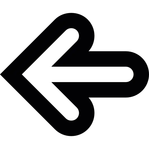 Left Arrow Line Icon for Navigation Design
