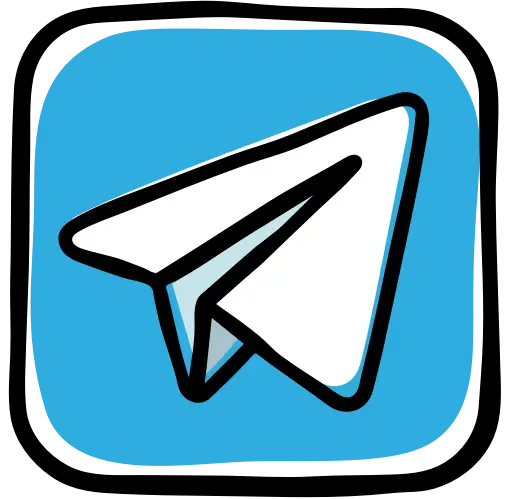 Paper Plane Icon in Blue