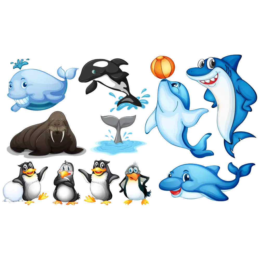 Cartoon Sea Animals Collection