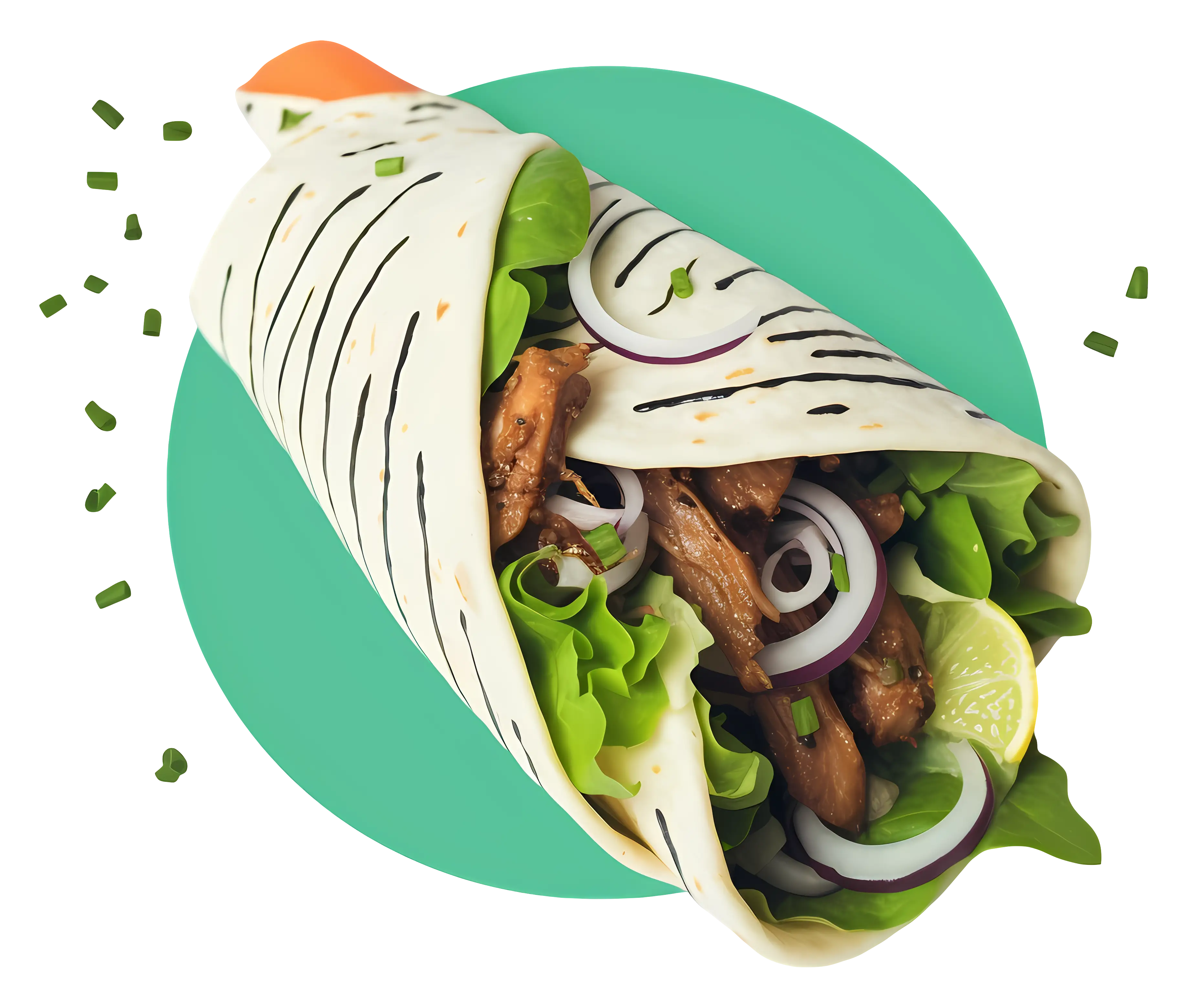 Healthy Vegetable Wrap with Chicken