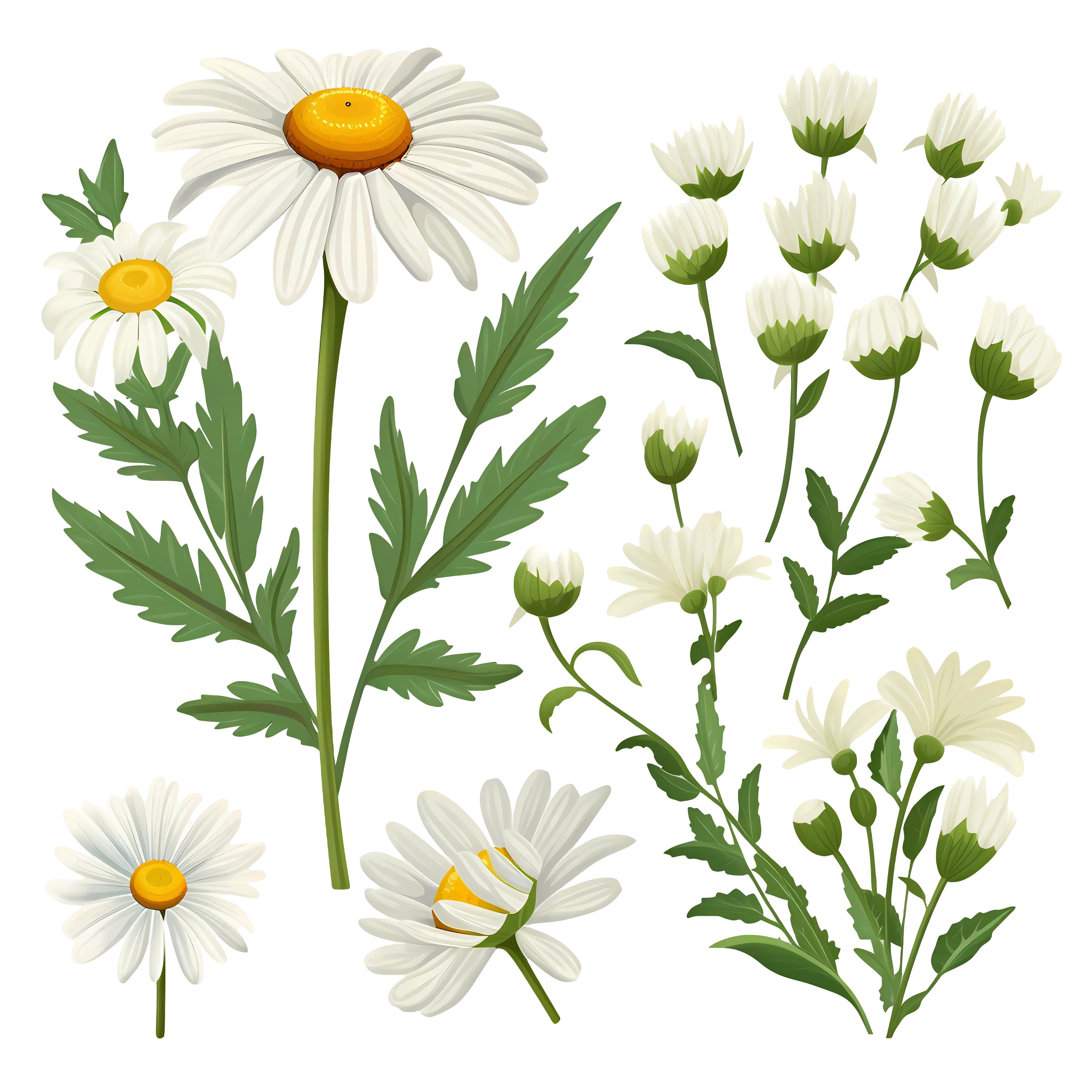 White Daisies in Bloom