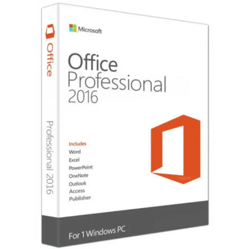 Microsoft Office Professional 2016 Box