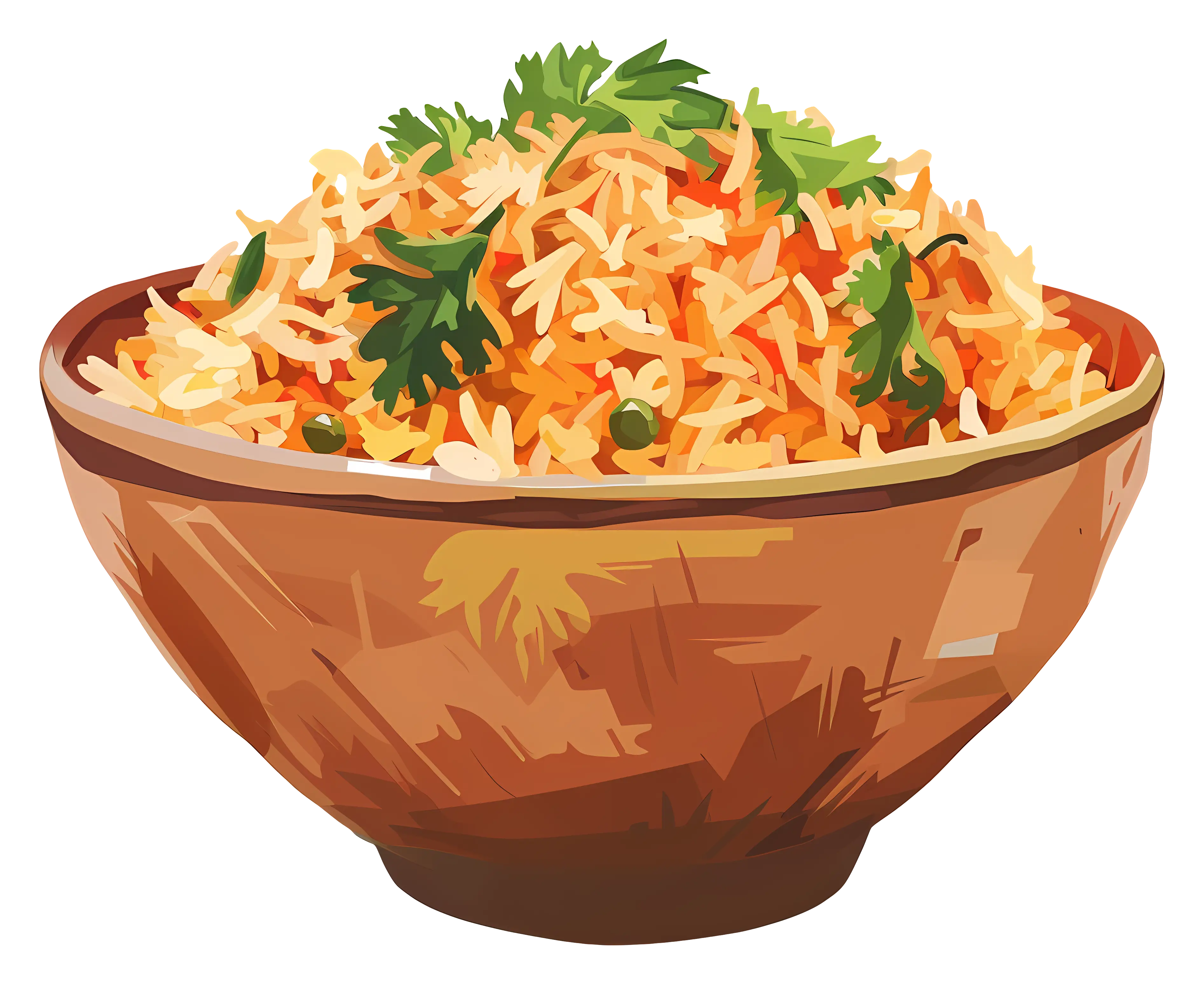 Delicious Rice Bowl with Garnish