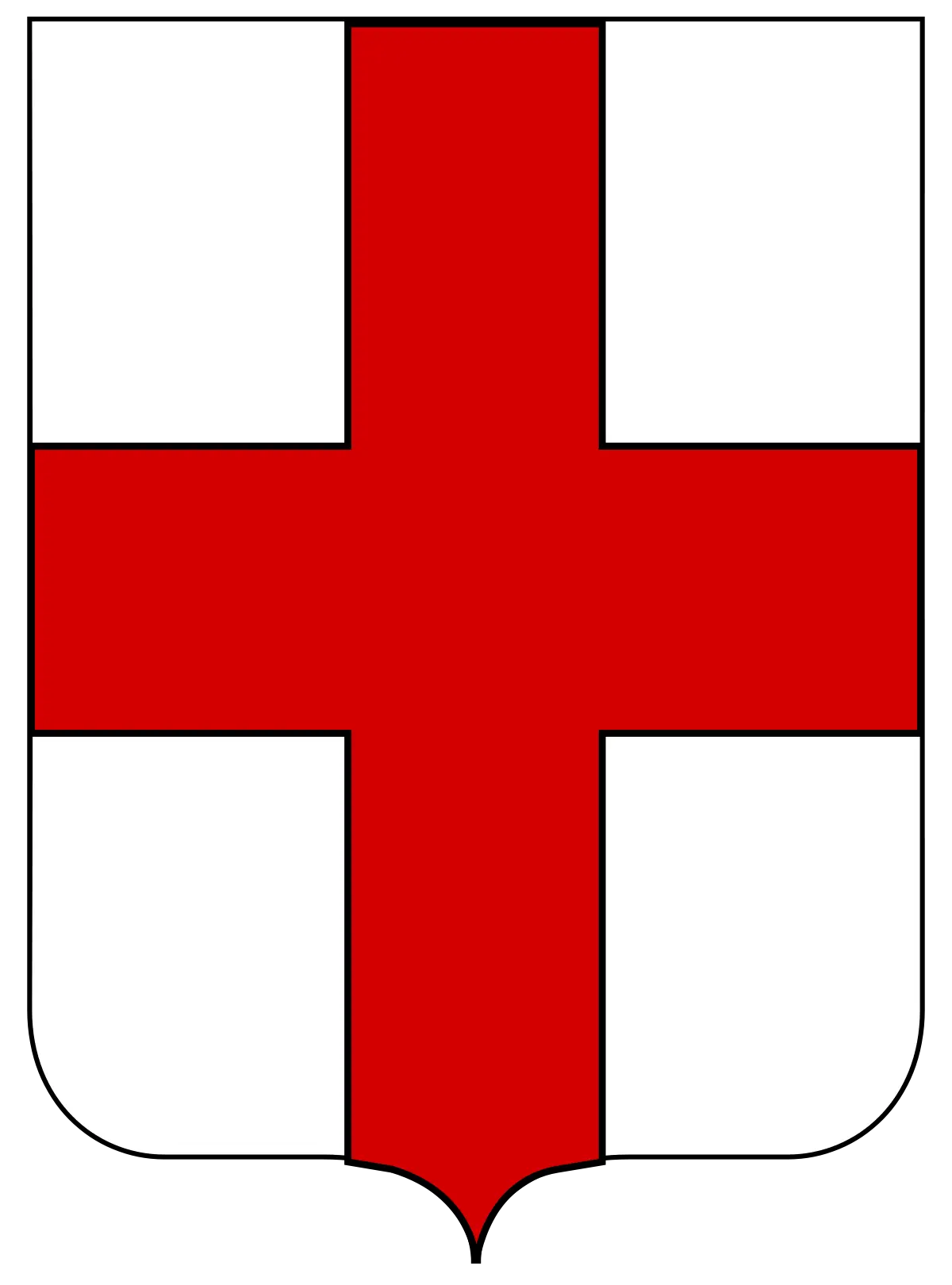 Red Cross on Shield