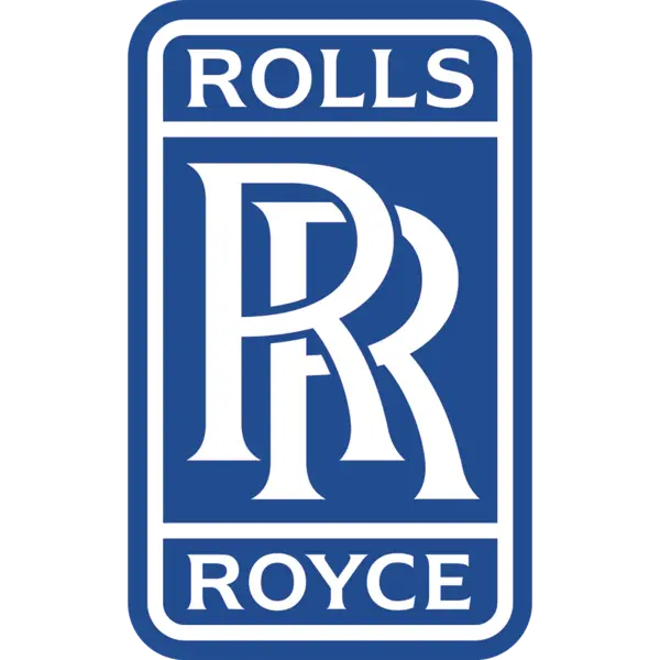 Rolls-Royce Brand Logo in Blue