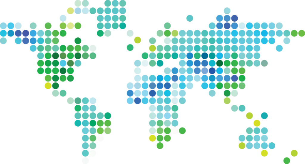 Abstract Dotted World Map Design