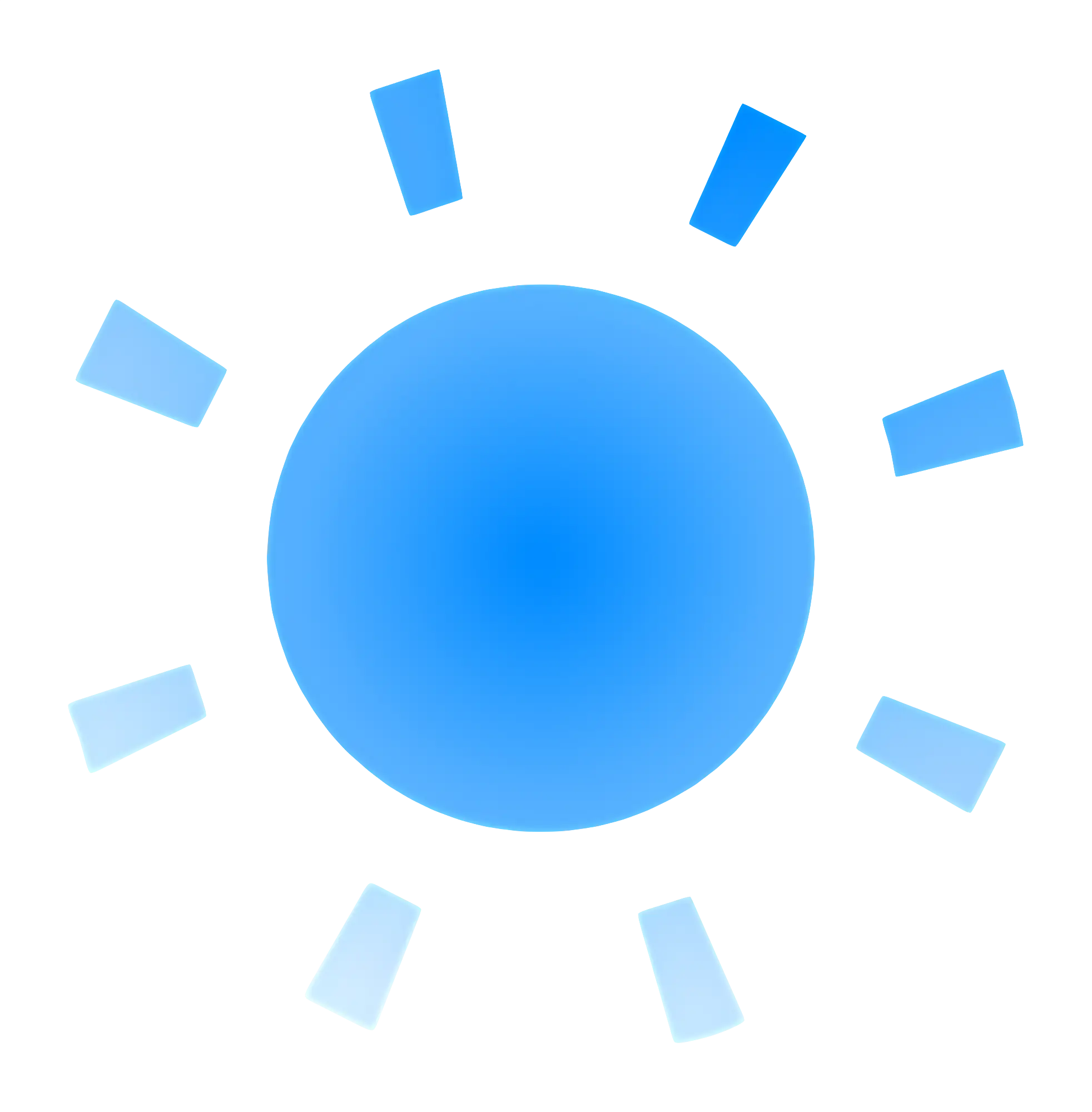 Bright Sun Illustration