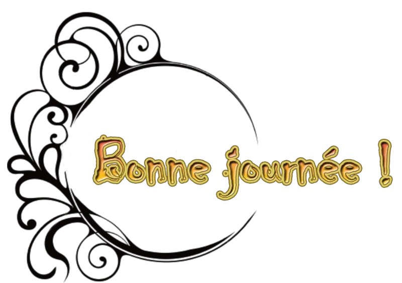 Decorative French Greeting Text