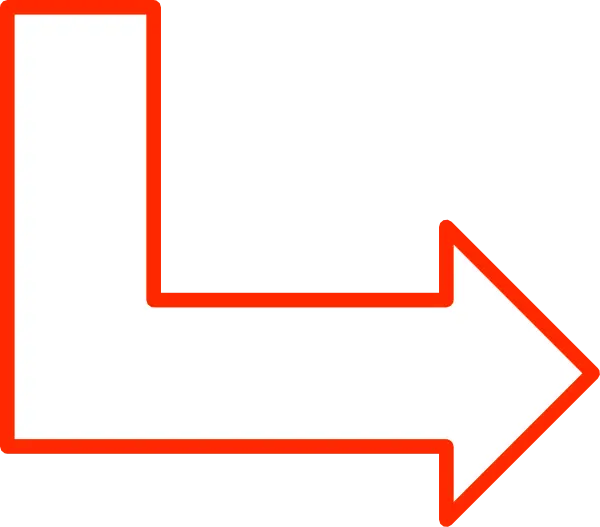 Outlined Right Turn Arrow