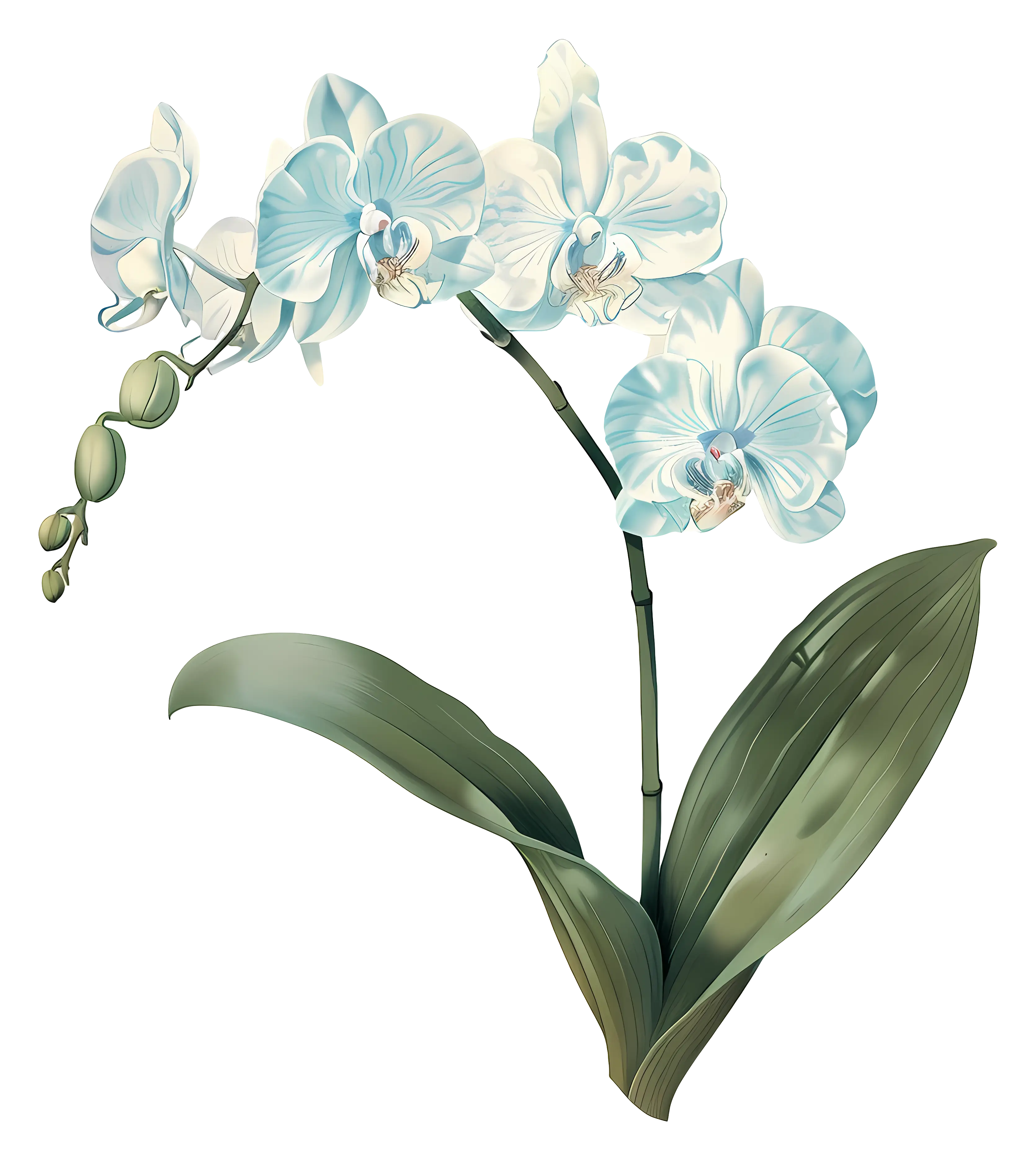 Elegant White Orchid Flower