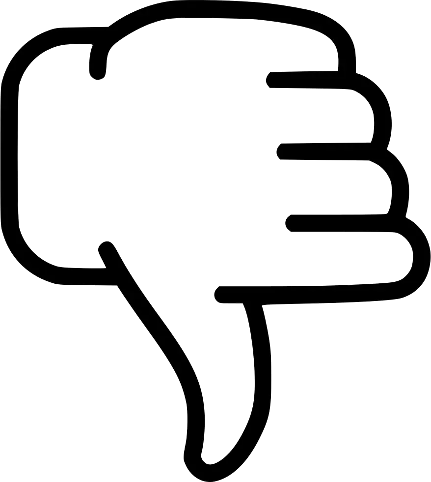 Thumbs Down Gesture Icon