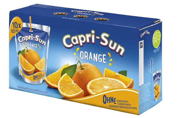 Capri-Sun Orange Juice Packaging