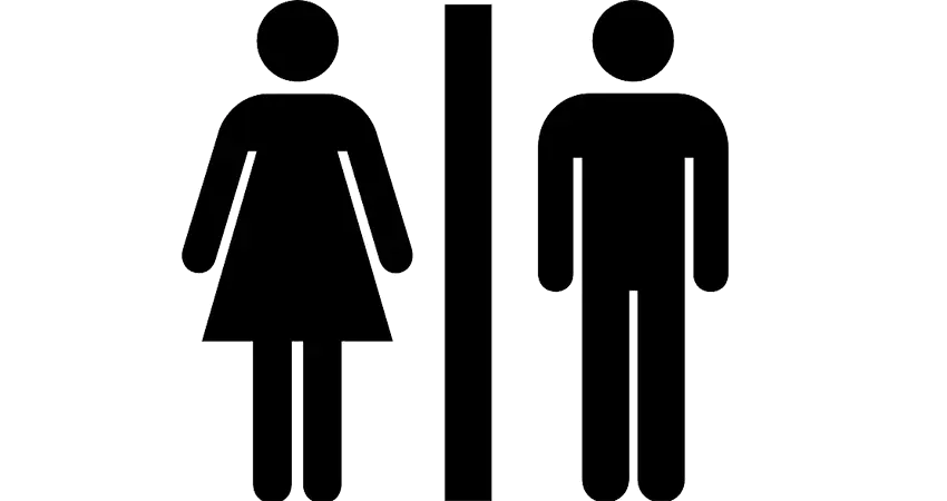 Restroom Icon for Males and Females