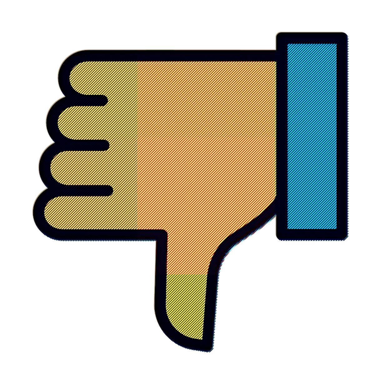 Thumbs Down Icon for Negative Feedback
