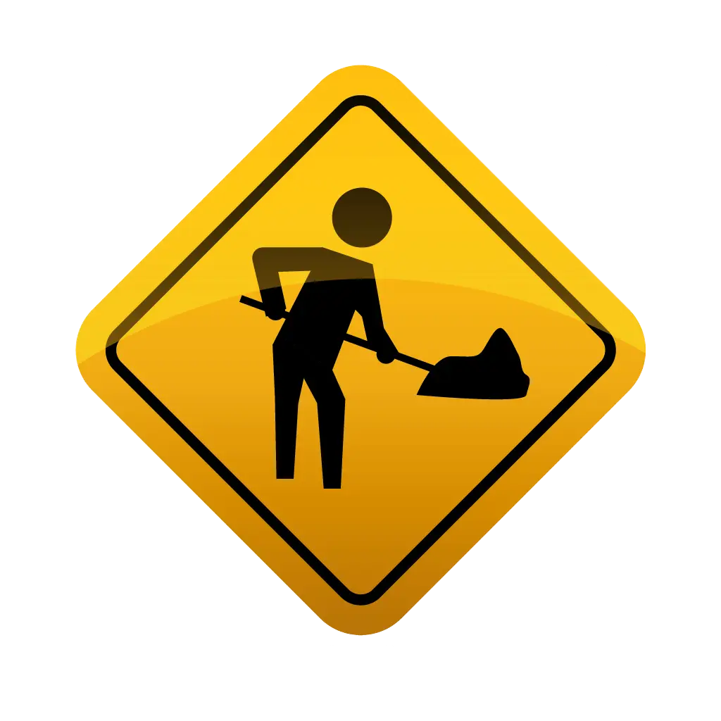 Yellow Construction Sign