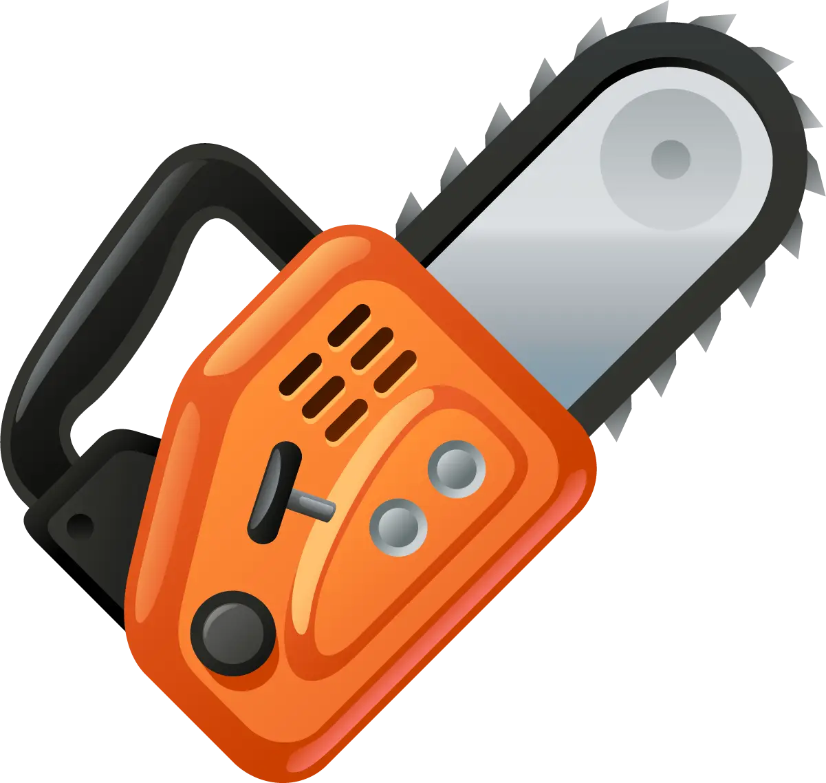 Orange Chainsaw for Cutting Wood