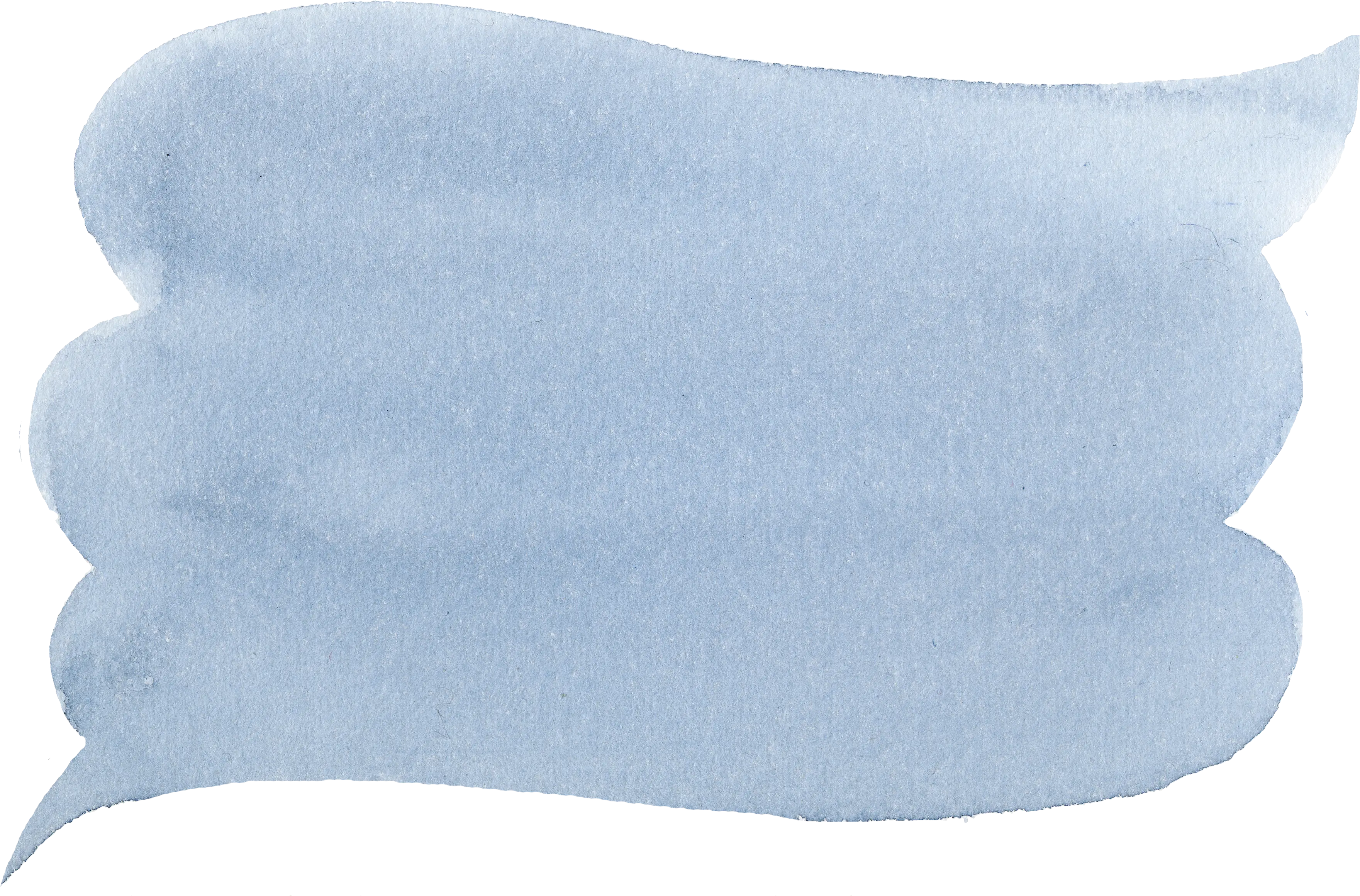 Blue Watercolor Speech Bubble