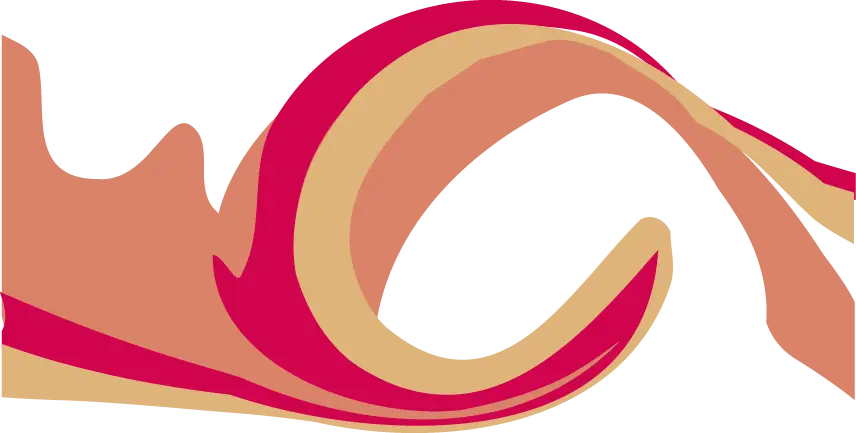 Abstract Red and Beige Wave Design