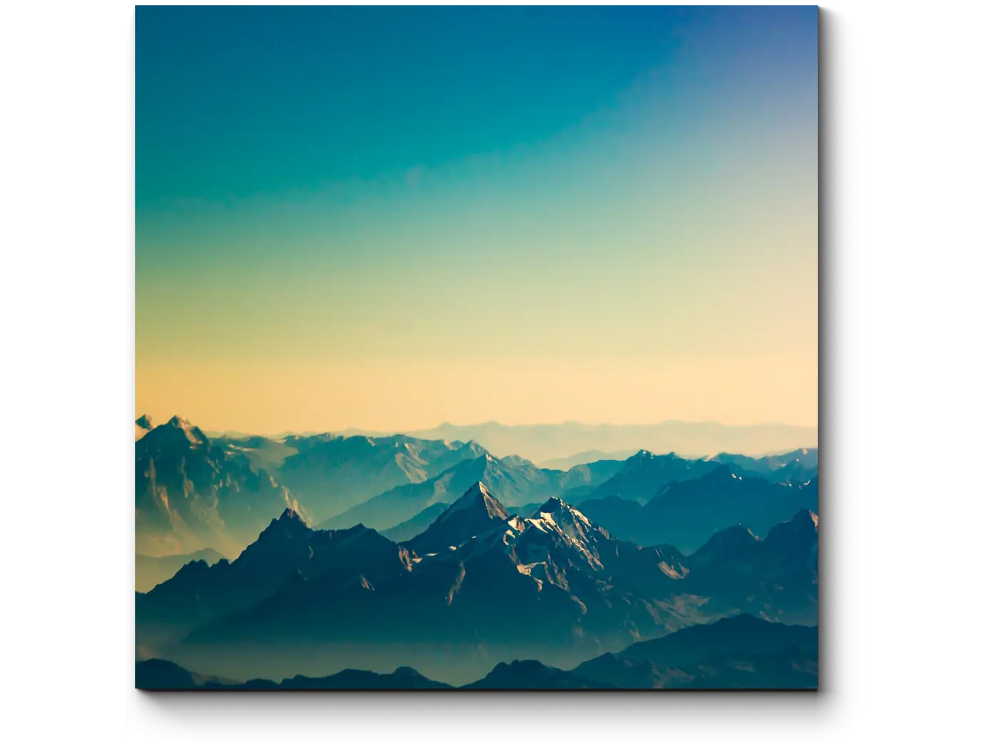 Mountain Landscape with Blue Sky