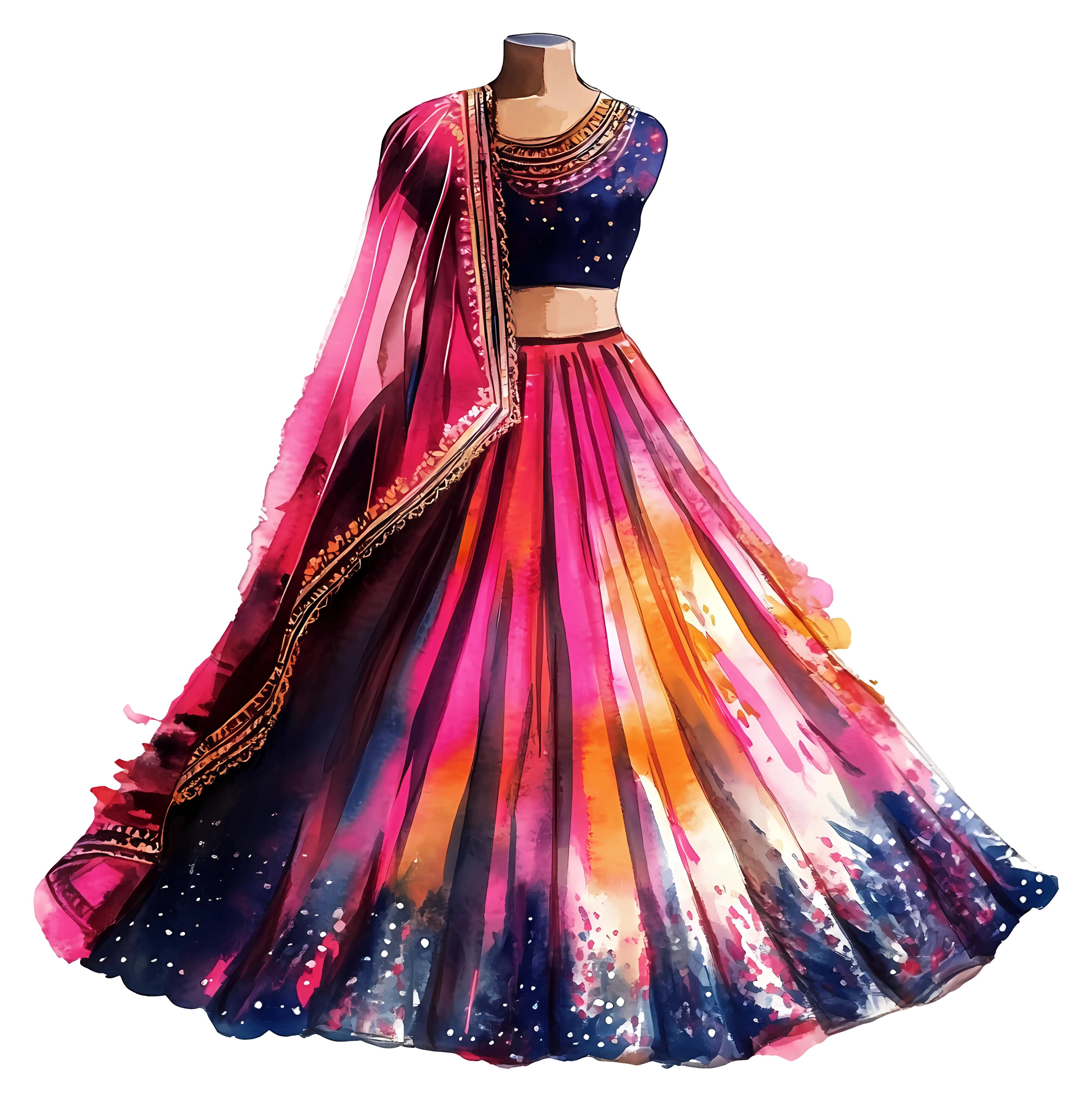 Colorful Traditional Dress