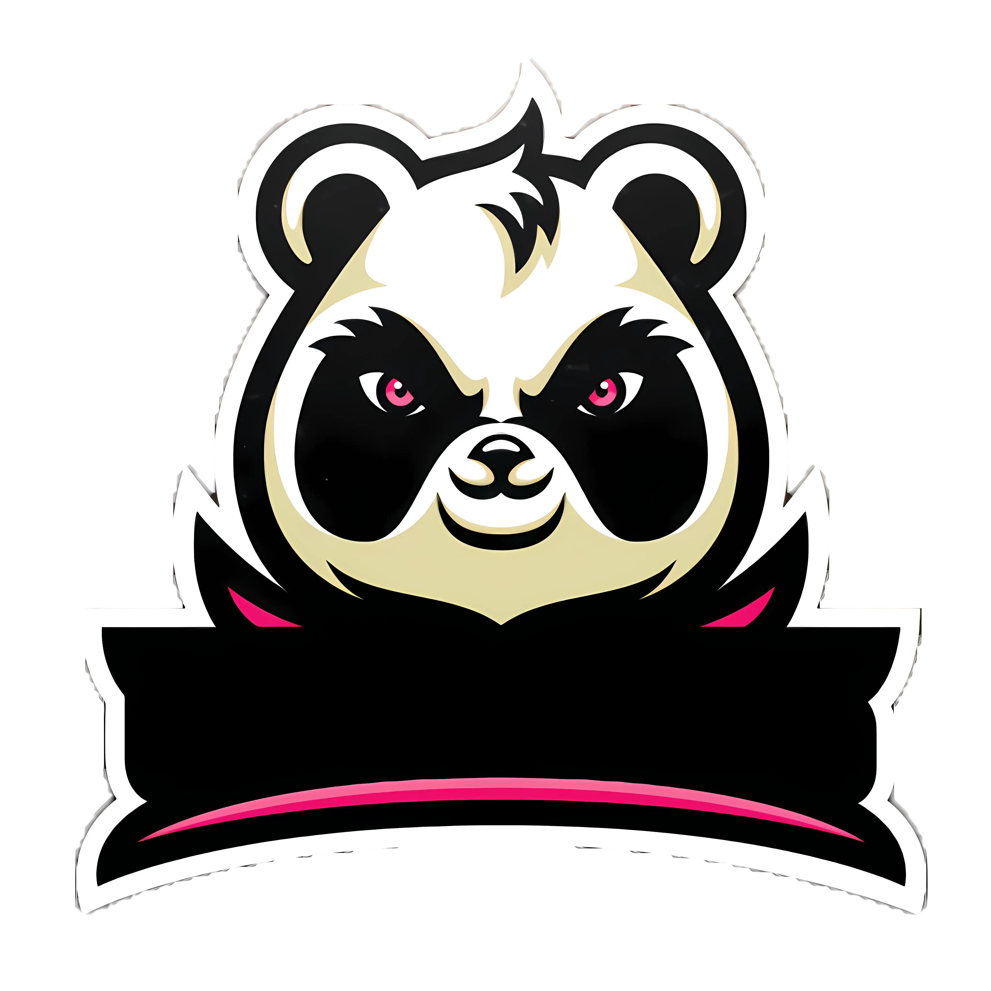 Panda Cartoon Styled Logo