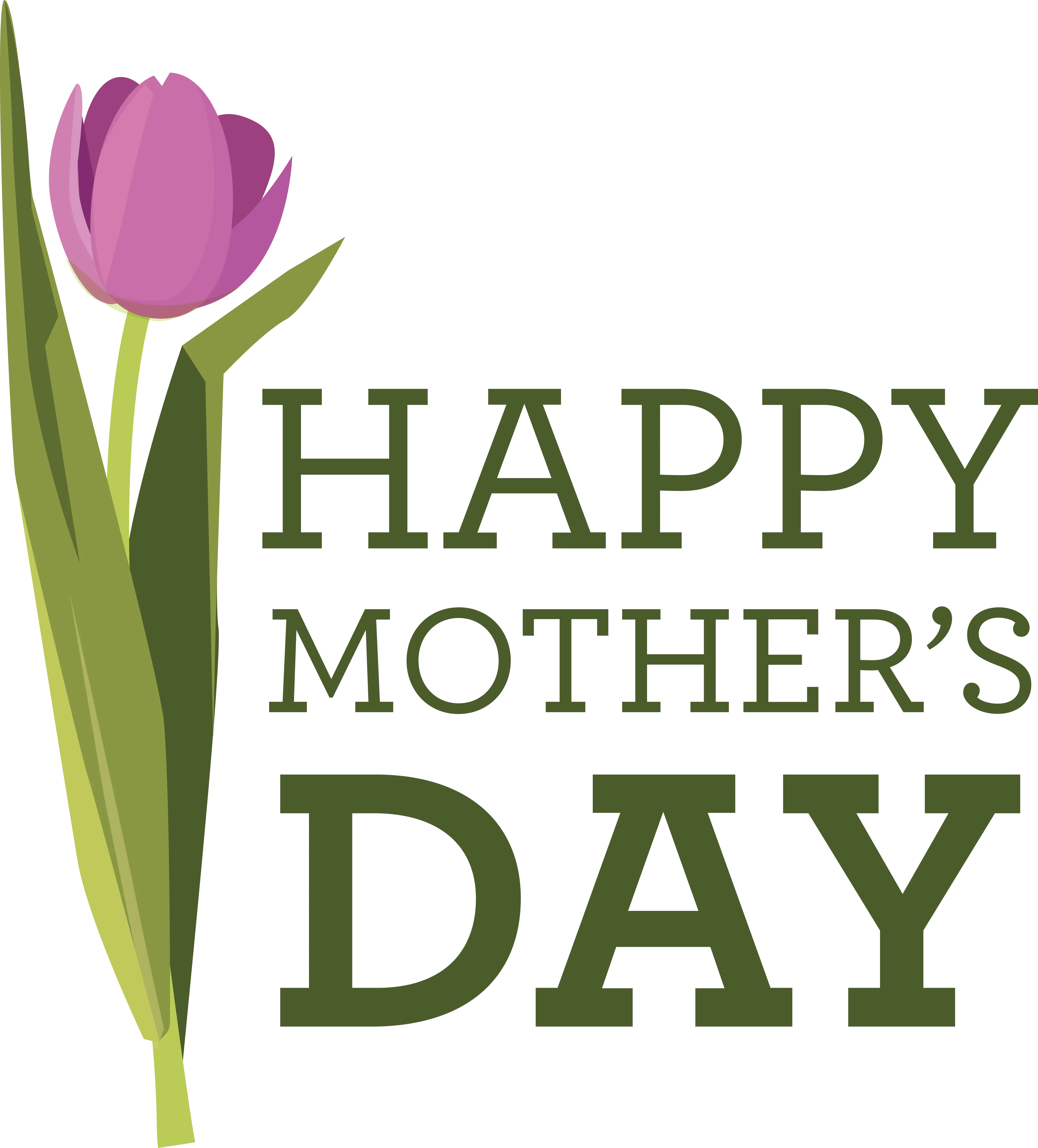 Purple Tulip Happy Mother’s Day Design