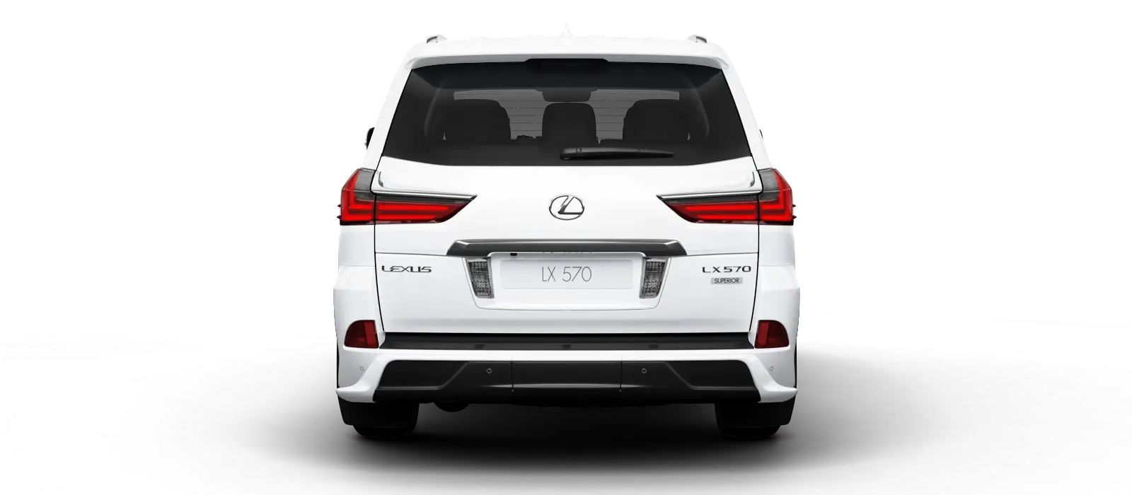 White Lexus LX570 SUV
