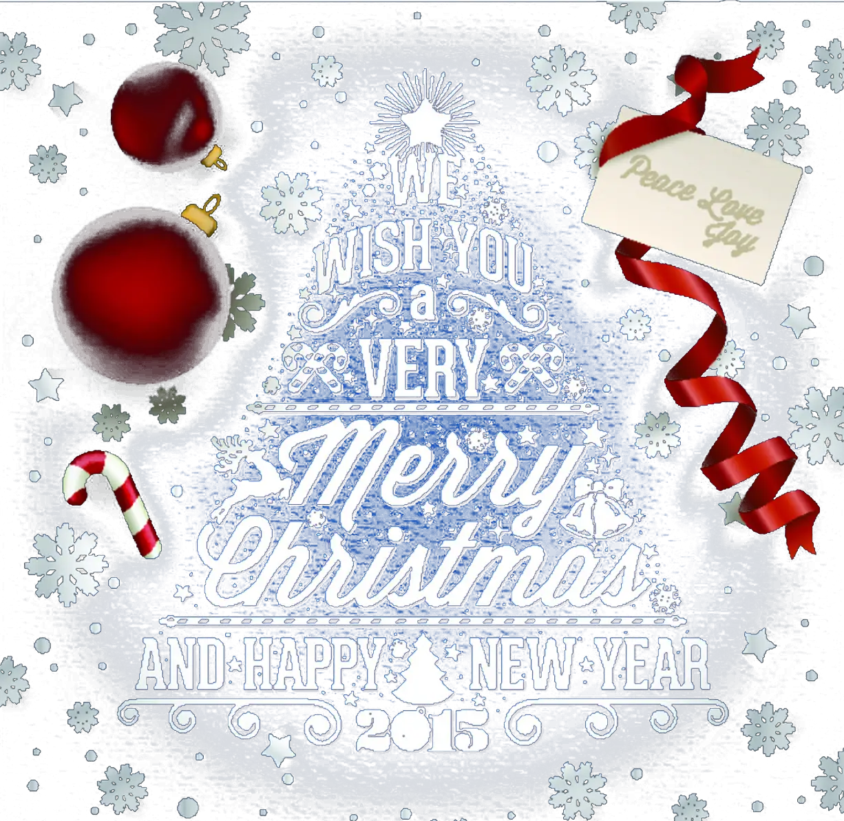 Merry Christmas and Happy New Year Card