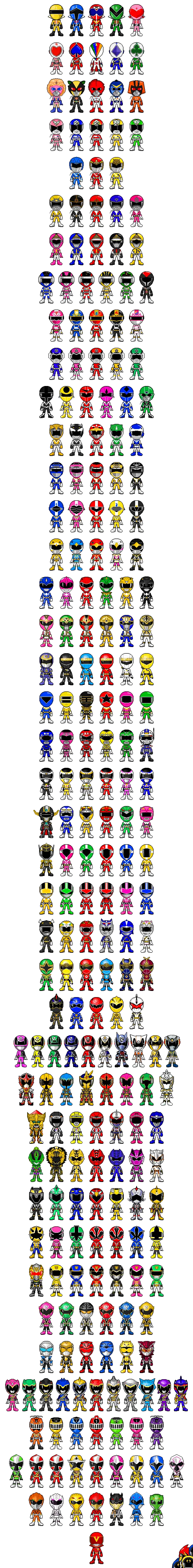 Colorful Pixel Art Characters